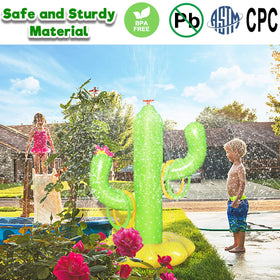 Boogem Sprinkler water-play setup enables lively outdoor games.