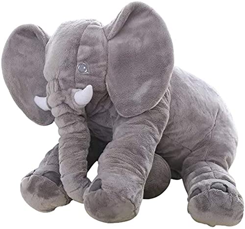 Bedroom decor featuring BOOJALOO elephant plush as a comforting accent.