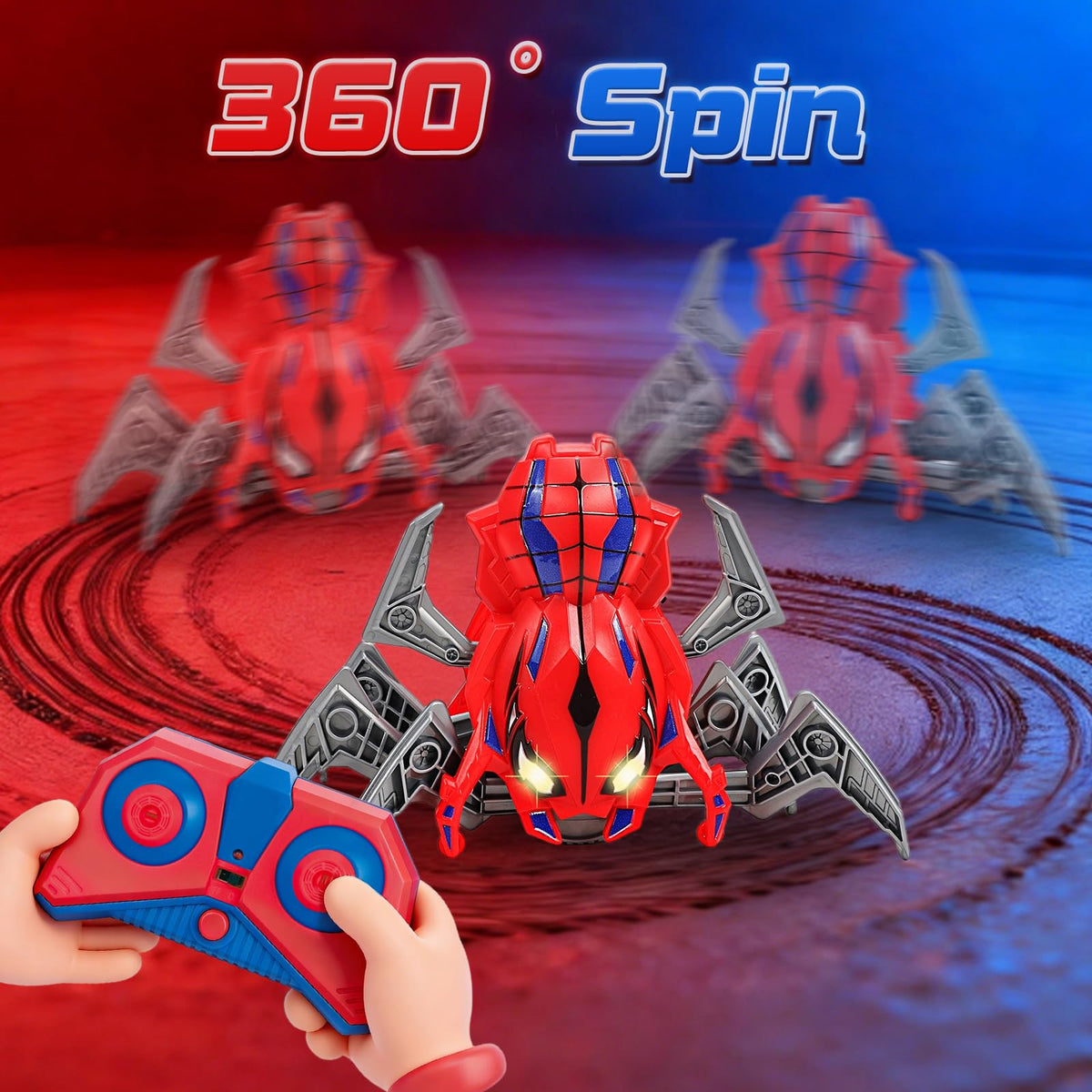 BoomCaCa 2.4GHz RC control offers precise steering for creative play