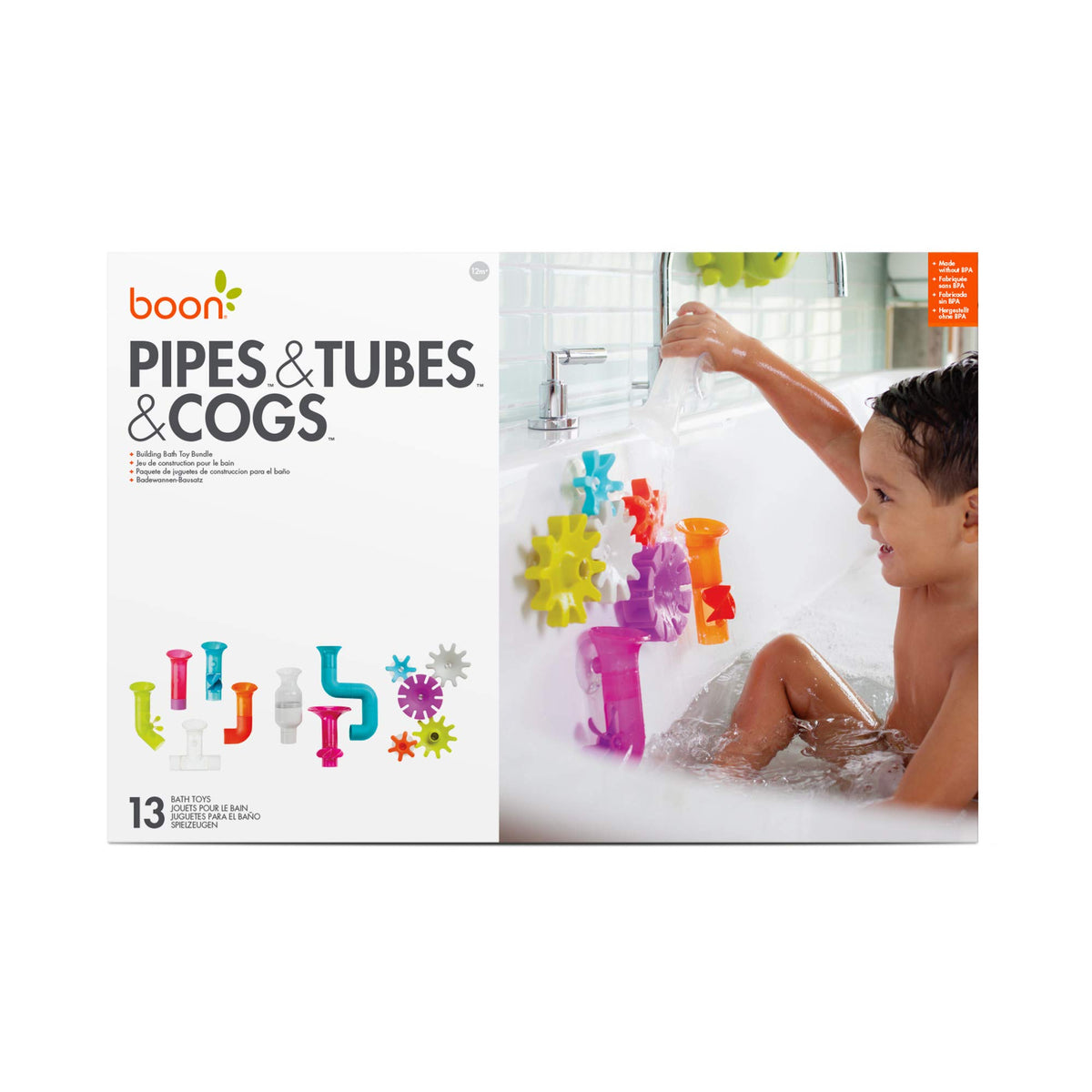 Bright Boon Cogs spinning adds visual feedback during bath time