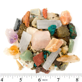 Color guides support beginner gemstone and fossil identification during play