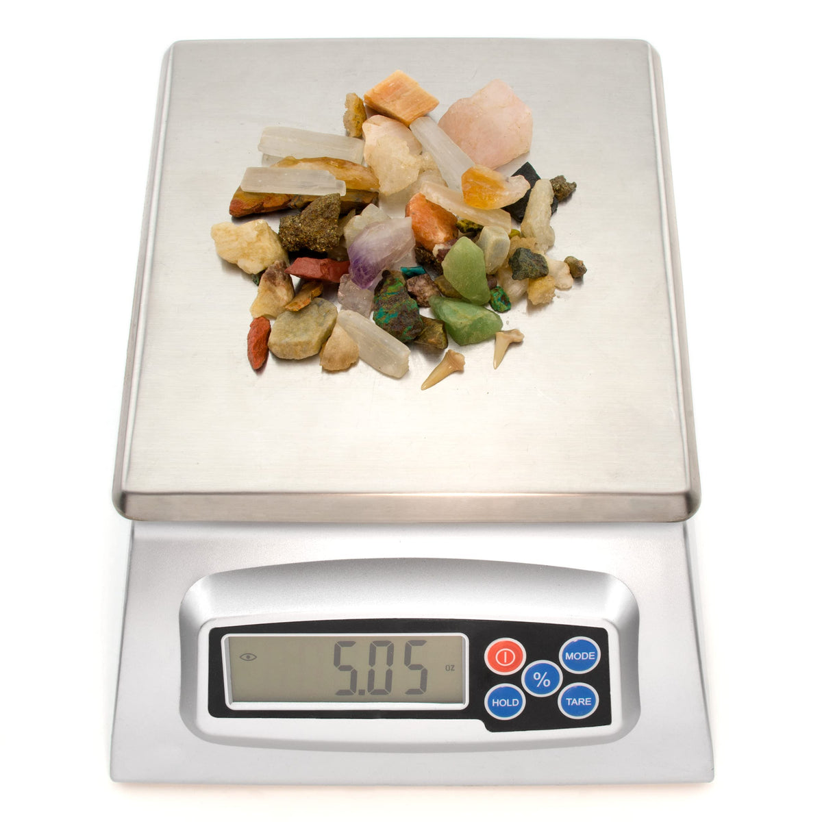 Contents show mixed stones to identify with guides