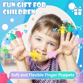 Booson monster finger puppet color variety, easy to share during classroom activities.