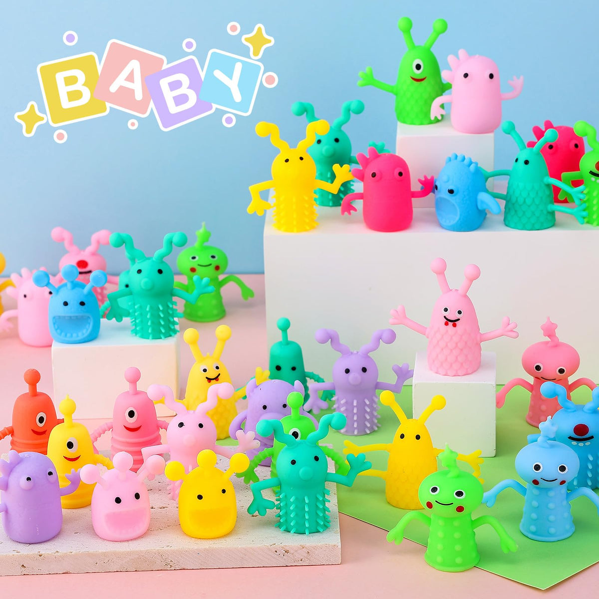 Booson monster finger puppet party gift, perfect stocking or basket filler.