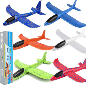 Bootaa 6-pack foam planes in-flight gliding action for outdoor play