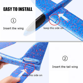 Bootaa dual-flight-mode gliders with reversible wing setup