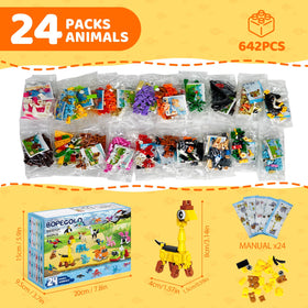BOPEGOLO animal toy set makes engaging classroom prizes and Easter gifts.