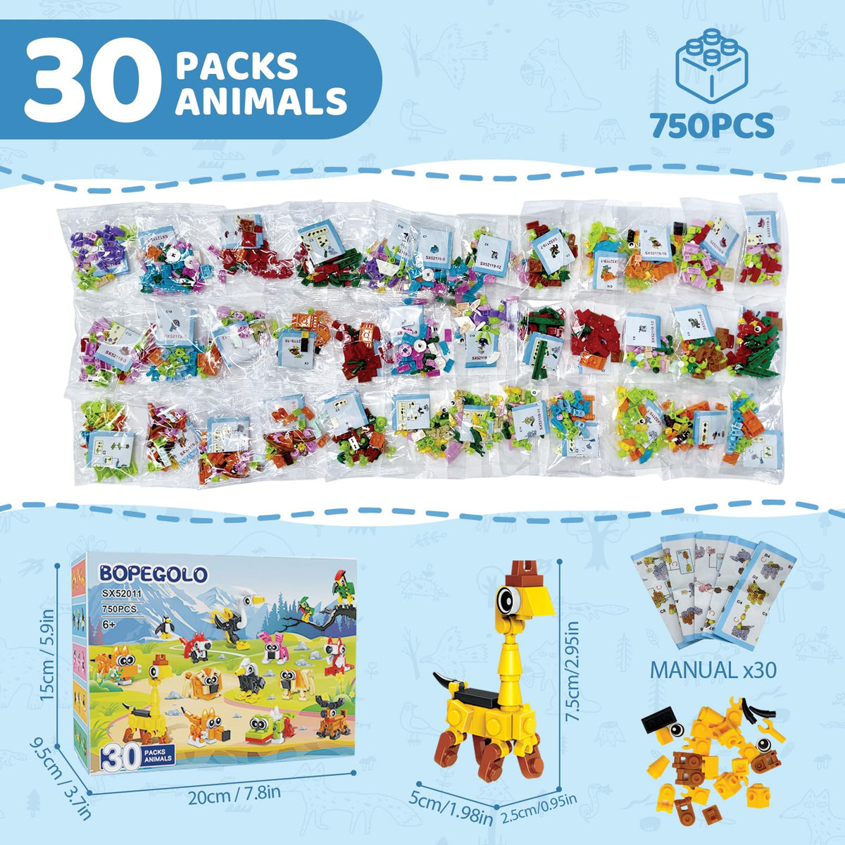 BOPEGOLO packaging mockup ready to distribute party favors