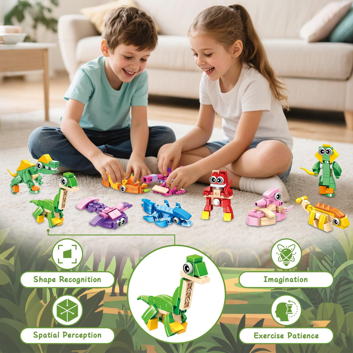 BOPEGOLO safe non-toxic ABS blocks with smooth edges.