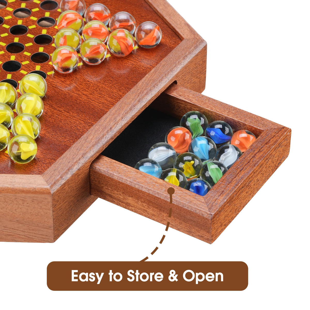 BOPIPA 16mm colorful glass marbles enhancing grip and play