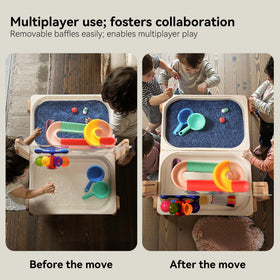 Bopoobo slide track inserts movement to improve hand-eye coordination