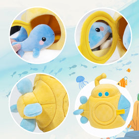 bopopo submarine octopus: squeeze creates a playful crinkle sound