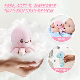 bopopo submarine turtle: gentle rattle encourages interactive play