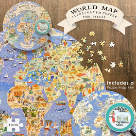 Bopster puzzle key highlights points of interest for exploration.
