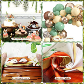 BORAMDO forest animal cake toppers add charming focal points.