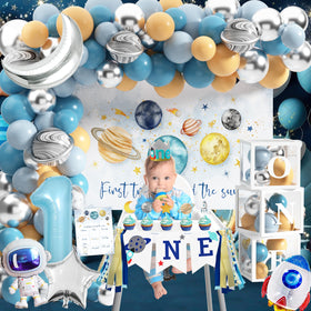 BORAMDO highchair banner and photo banner frame the birthday milestone