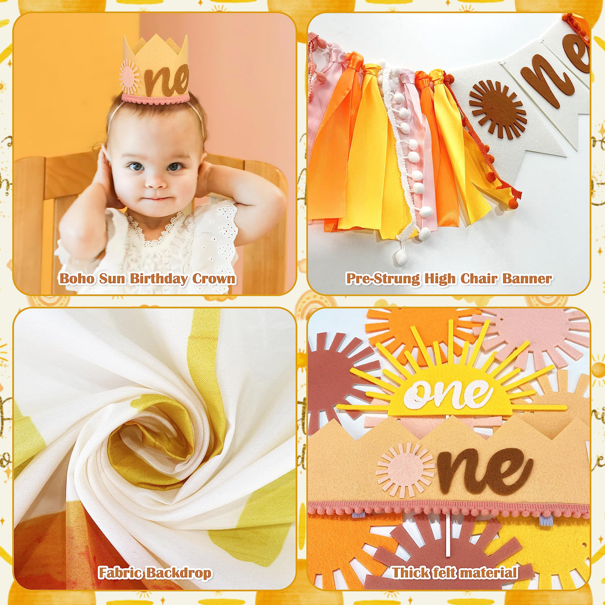 BORAMDO one cake topper highlights the milestone with a photo-ready detail