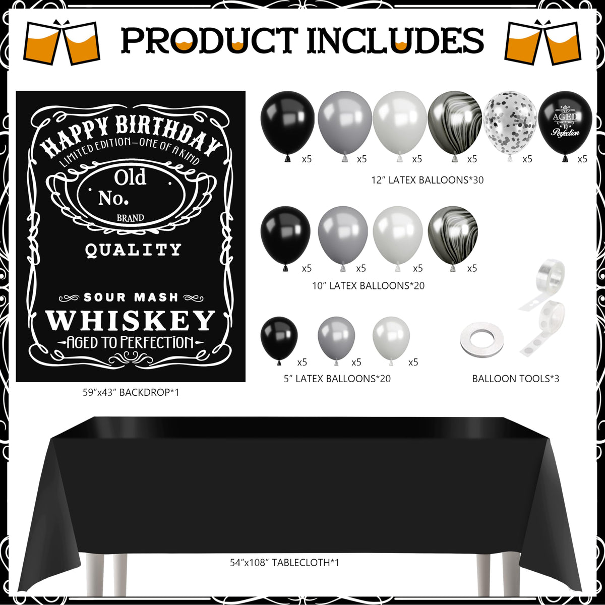 BORAMDO whiskey banner serves as a focal point for celebrations and cake moments.