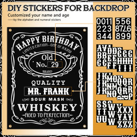 BORAMDO cake topper adds a stylish whiskey cue to the dessert table.
