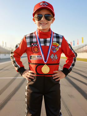 Bordazor checkered embroidery accents add designer flair to the costume