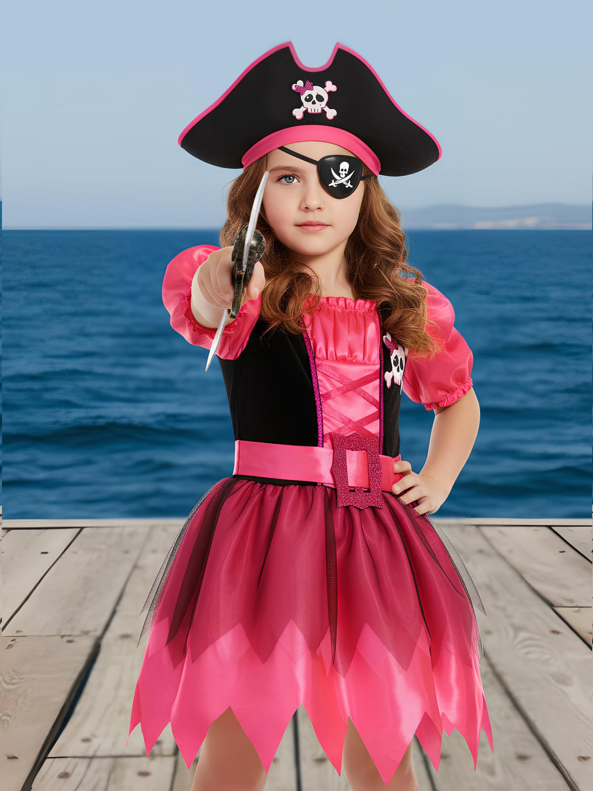 Bordazor Kids Eye Patch adds authentic pirate vibe for role-play.
