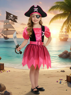 Bordazor Kids Pirate Hat completes the buccaneer look for Halloween.