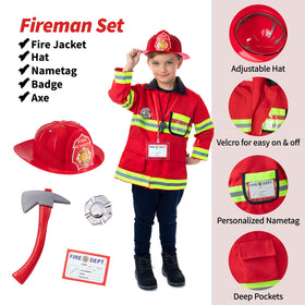 Born Toys doctor costume with real stethoscope invites pretend checkups.