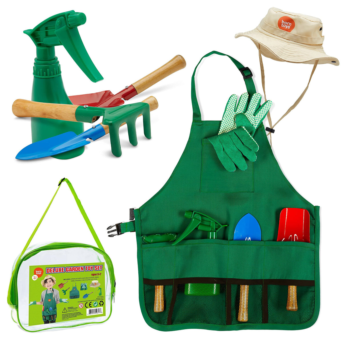 Born Toys Durable Wooden Handles image supporting long lasting backyard play