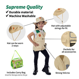 Born Toys Explorer costume binoculars, perfect for spotting wildlife during pretend safari trips.