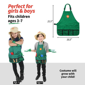 Born Toys Kids Garden Gloves image protecting little hands during play