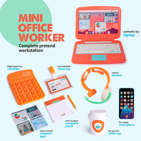 Born Toys Office headset promotes pretend meetings and smoother communication during playtime.