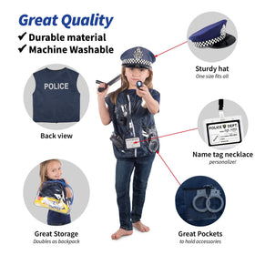 Born Toys police badge with ID adds authenticity to pretend policing.