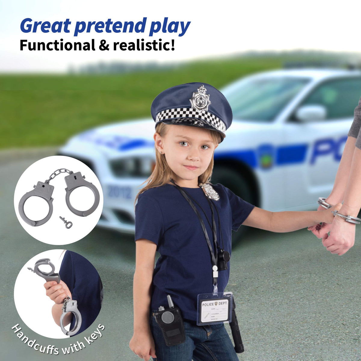 Born Toys baton fuels dynamic action scenes during pretend patrols.