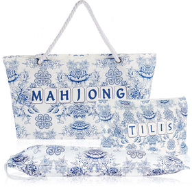 Bornerwhite mahjong bag set with tile case offering organized storage on the go