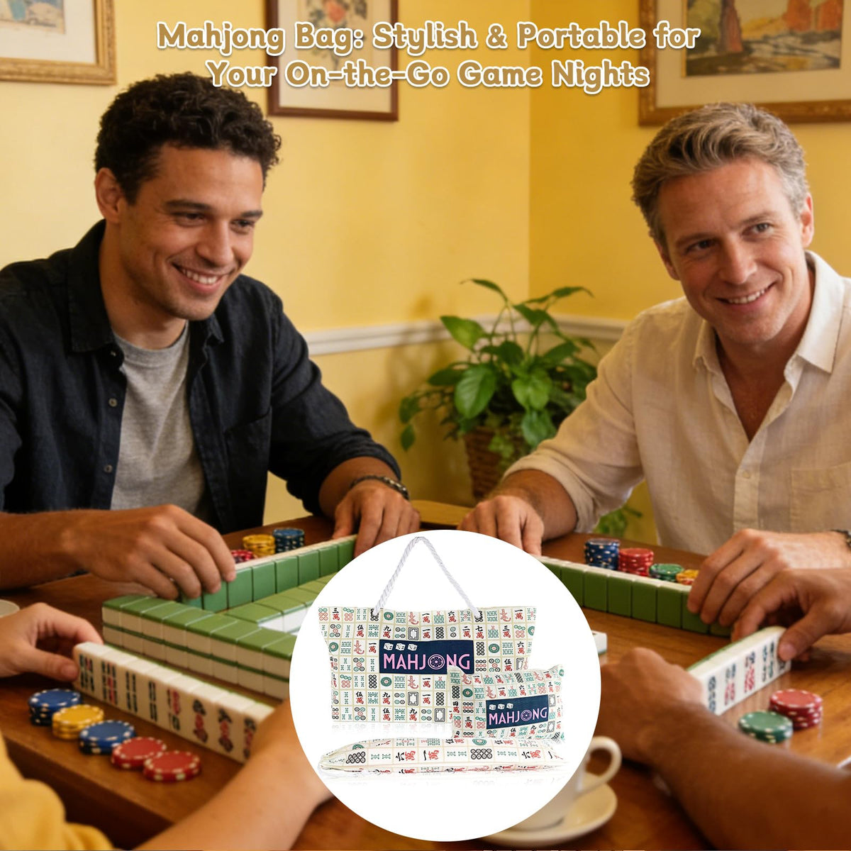 Bornerwhite mahjong case travel-friendly design for on-the-go games