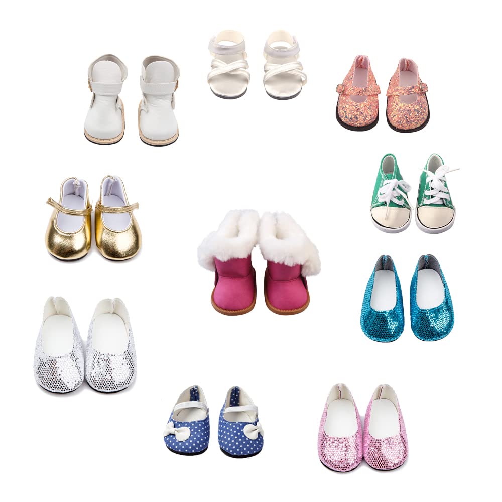 BOSOIRSOU 18-inch doll boots for durable, stylish daily wear.