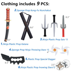 Bosvin Kids Ninjia belt adds authentic detail to the costume