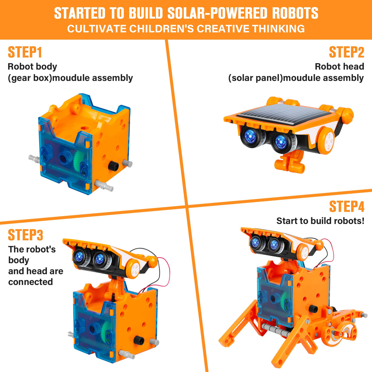 Bottleboom solar panel component demonstrates sun-powered motion for kids