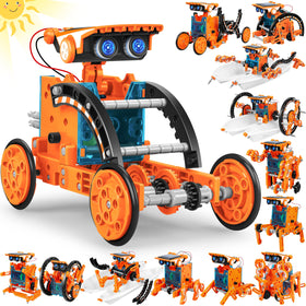 Bottleboom STEM 13-in-1 solar robot kit box sparks hands-on learning