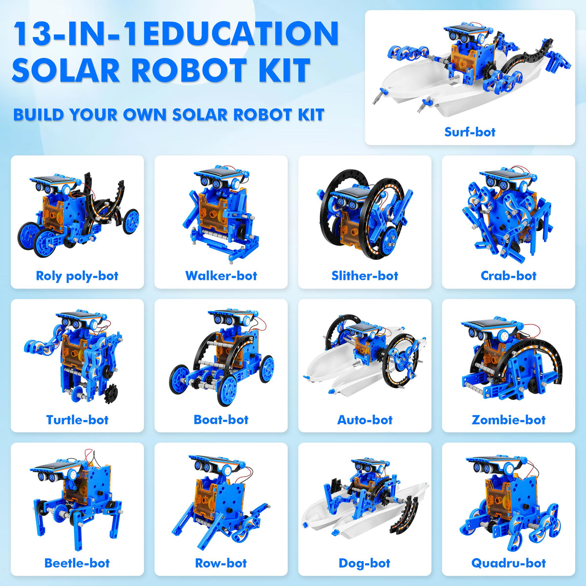 Bottleboom robot parts close-up highlights modular design for quick reconfiguration.