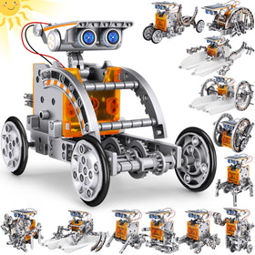Bottleboom STEM 13-in-1 kit parts laid out for easy building and exploration.