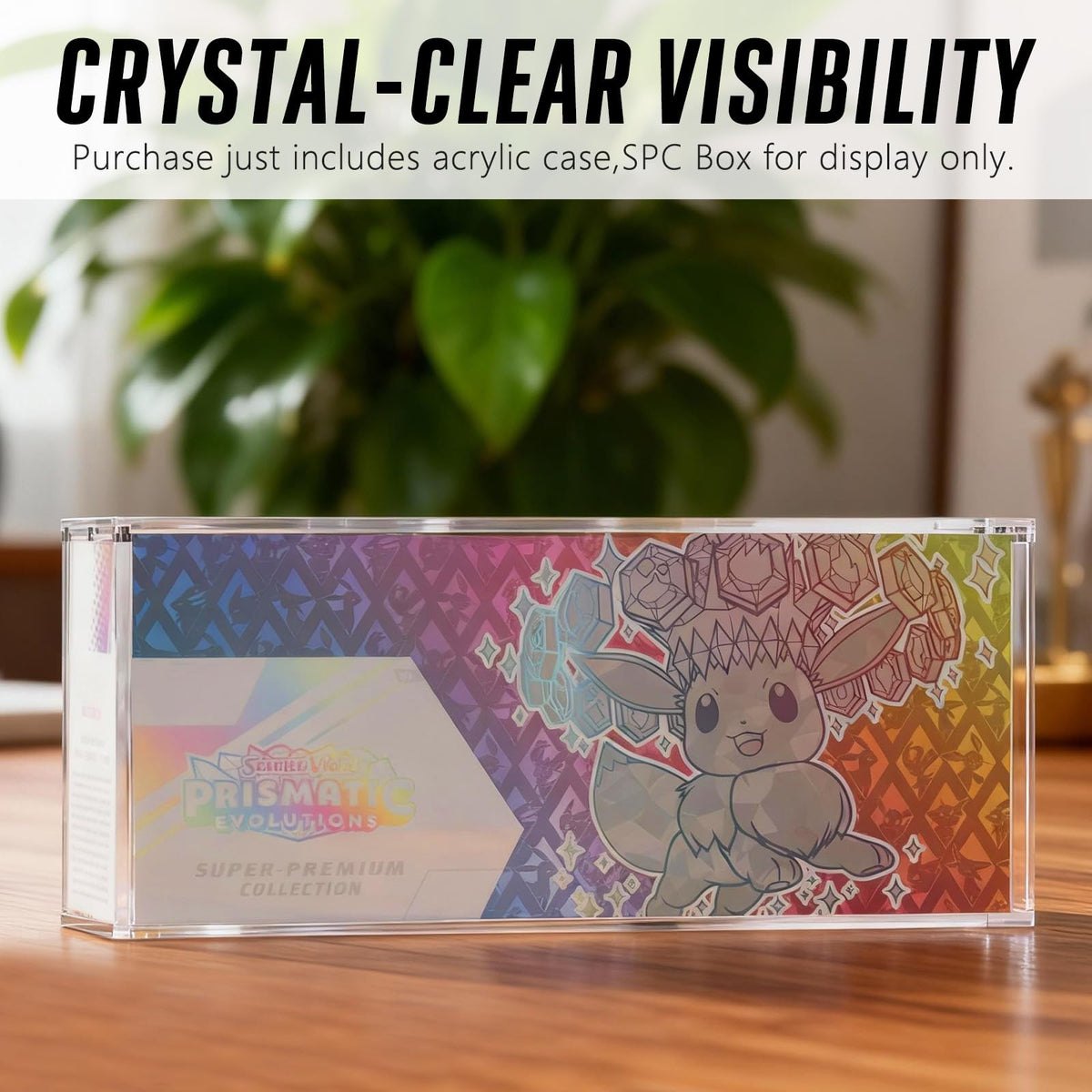 Botyboty protective display on shelf keeps contents dust-free and ready to admire.