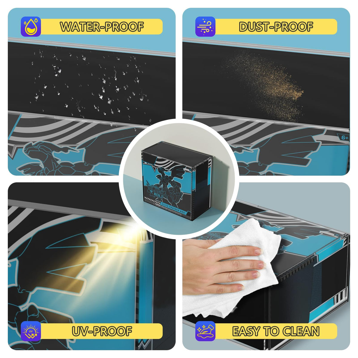 Botyboty ultra thick 8mm+5mm acrylic ensures durable protection and clear viewing of your ETBs.