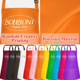 BOUBONI kids apron pockets hold brushes, pencils, and utensils during projects.