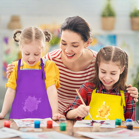 BOUBONI aprons suitable for kitchen classes, art lessons, and birthday party crafts.