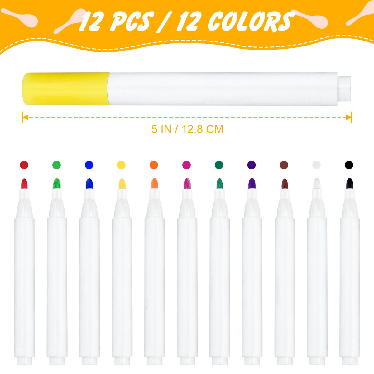 BOUBONI multicolor paint pens included for creative customization.