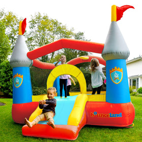 Bounceland bounce house castle safety-entry features ensure quick, secure access for kids