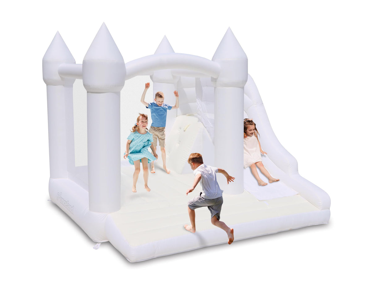 Bouncean Castle Palace Daydreamer Cloud Bounce House front view shows durable construction for active play.