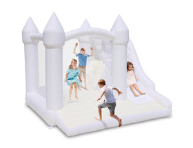 Bouncean Castle Palace Daydreamer Cloud Bounce House front view shows durable construction for active play.