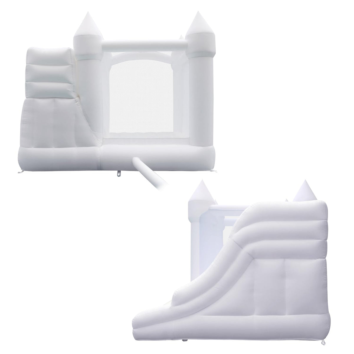 Bounceland Castle Palace Daydreamer Cloud Bounce House side view highlights spacious bounce area.